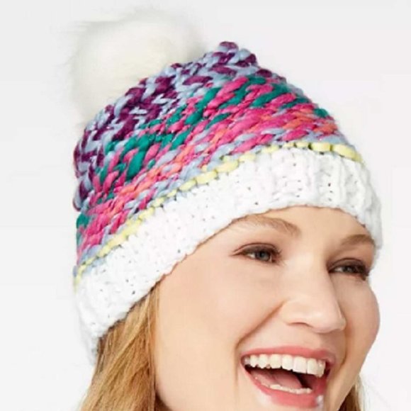 INC International Concepts Accessories - I N C International Concepts Rainbow Shine Beanie Hat (444)